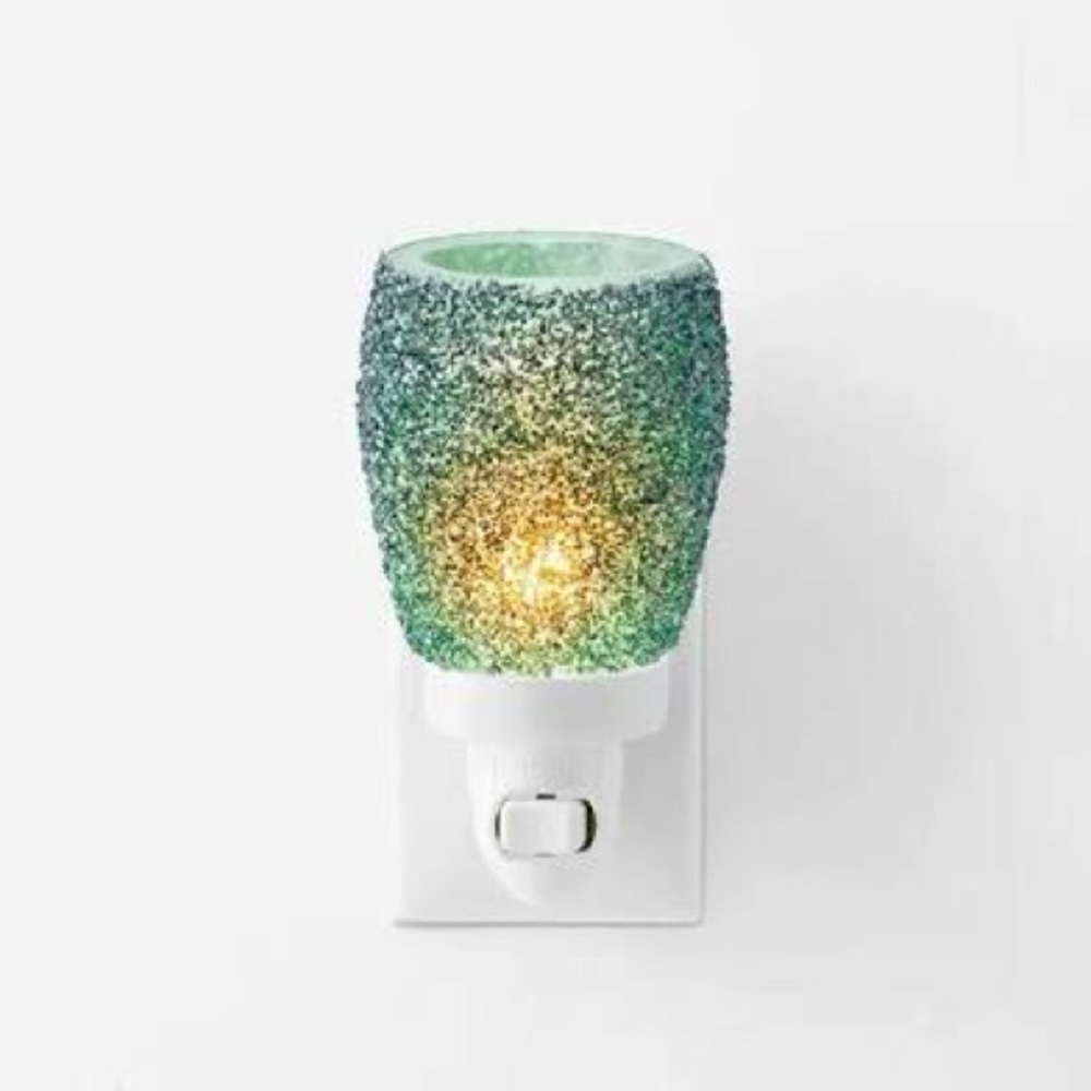 Scentsy Glitter Teal Mini Warmer